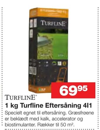 Bauhaus 1 kg Turfline Eftersåning 4I1 tilbud