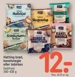 REMA 1000 Hatting brød, kanelsnegle eller tebirkes tilbud