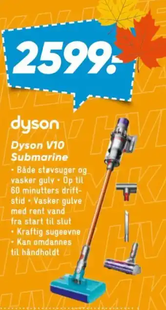 Dyson V10 Submarine tilbud hos Bilka