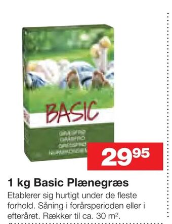 Bauhaus 1 kg Basic Plænegræs tilbud