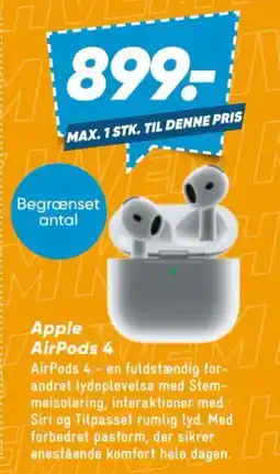 Bilka Apple AirPods 4 tilbud