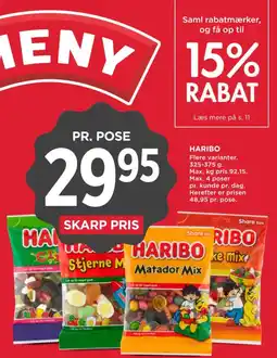 MENY Haribo tilbud