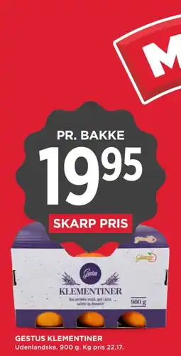 MENY Gestus klementiner tilbud