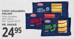MENY Steff Houlberg pølser tilbud