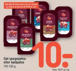 REMA 1000 Gøl spegepølse eller kødpølse tilbud