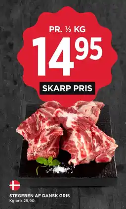 MENY Stegeben af dansk gris tilbud