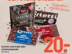 REMA 1000 Carletti overtræk eller chokoladeplade tilbud