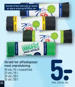 REMA 1000 Skrald-let affaldsposer tilbud