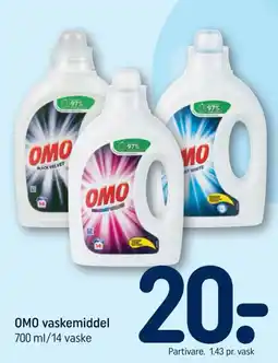 REMA 1000 Omo vaskemiddel tilbud