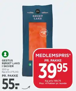 MENY Gestus Røget Laks I Skiver tilbud