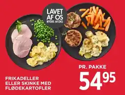 MENY Frikadeller eller skinke med flødekartofler tilbud