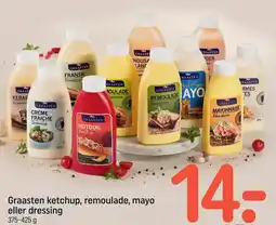 REMA 1000 Graasten ketchup, remoulade, mayo eller dressing tilbud