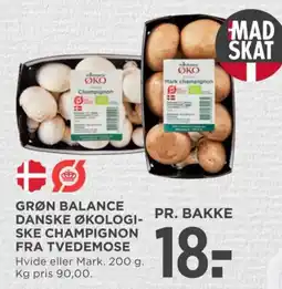 MENY Grøn Balance Danske økologiske champignon fra tvedemose tilbud