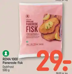 REMA 1000 Rema 1000 panerede fisk tilbud