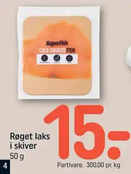 REMA 1000 Røget laks i skiver tilbud