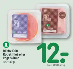 REMA 1000 Rema 1000 røget filet eller kogt skinke tilbud