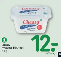 REMA 1000 Cheasy Hytteost 1.5% fedt tilbud