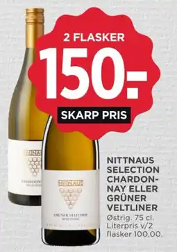 MENY Nittnaus selection chardonnay eller grüner veltliner tilbud