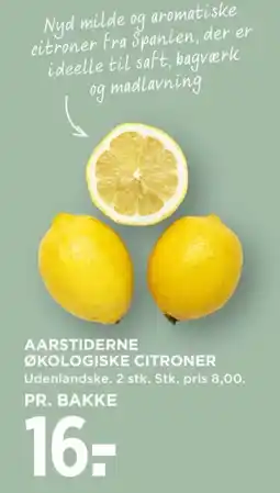 MENY Aarstiderne økologiske citroner tilbud