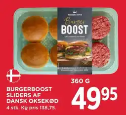 MENY Danish Crown Burger Boost tilbud