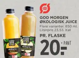 MENY God Morgen økologisk juice tilbud