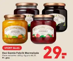 SPAR Den Gamle Fabrik Marmelade tilbud