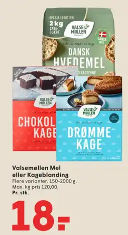 SPAR Valsemøllen Mel eller Kageblanding tilbud