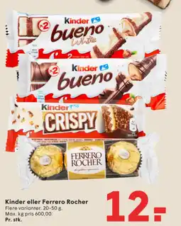SPAR Kinder bueno White tilbud