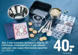 REMA 1000 Skål, 2-pak snackskål, springform, kølerist, 311 målebæger tilbud