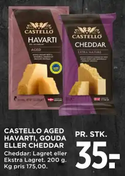 MENY Castello aged havarti, gouda eller cheddar tilbud