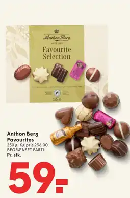 SPAR Anthon Berg Favourites tilbud