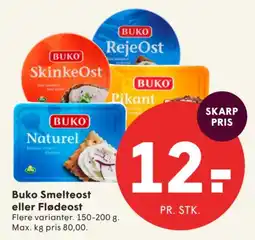 SPAR Buko Smelteost eller Flødeost tilbud
