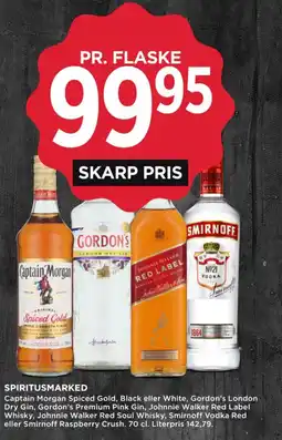 MENY Captain Morgan Spiced Gold, Black tilbud