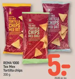 REMA 1000 Rema 1000 Tex Mex Tortilla chips tilbud