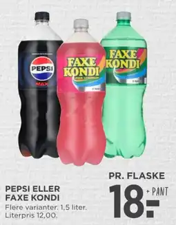 MENY Pepsi eller Faxe Kondi tilbud