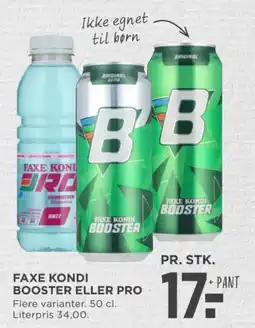 MENY Faxe Kondi Booster eller Pro tilbud