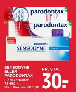 MENY Sensodyne eller Parodontax tilbud