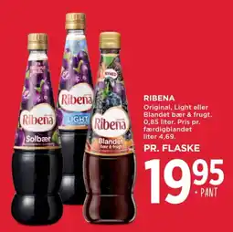 MENY Ribena Original, Light eller Blandet bær & frugt tilbud