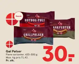SPAR Gøl Pølser tilbud