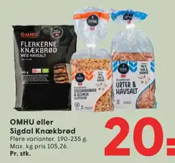 SPAR Omhu Knækbrød tilbud