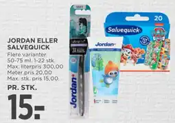 MENY Jordan eller Salvequick tilbud