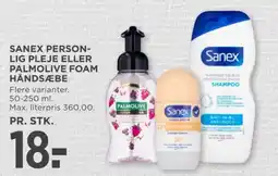 MENY Sanex personlig pleje eller palmolive foam håndsæbe tilbud