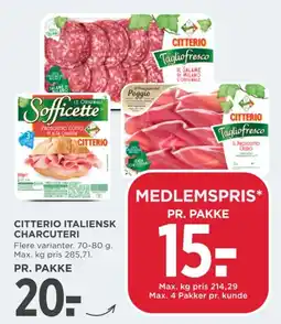 MENY Citterio italiensk charcuteri tilbud