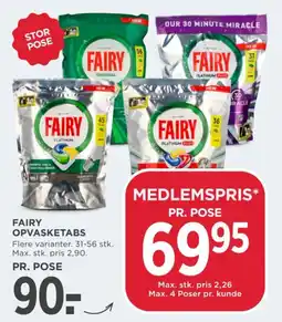 MENY Fairy opvasketabs tilbud