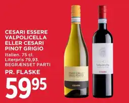 MENY Cesari Essere valpolicella eller cesari pinot grigio tilbud