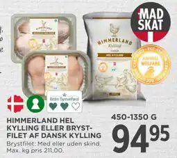 MENY Himmerland hel kylling eller brystfilet tilbud