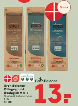 SPAR Grøn Balance Økologisk Mælk tilbud