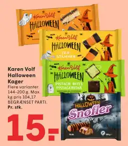 SPAR Karen Volf Halloween Kager tilbud