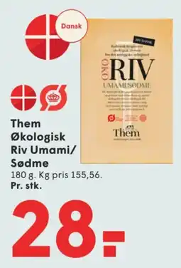 SPAR Them Økologisk Riv Umami/Sødme tilbud
