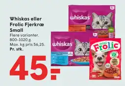SPAR Whiskas Frolic Fjerkræ Small tilbud